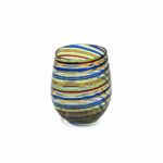 round blown glass with filigrana