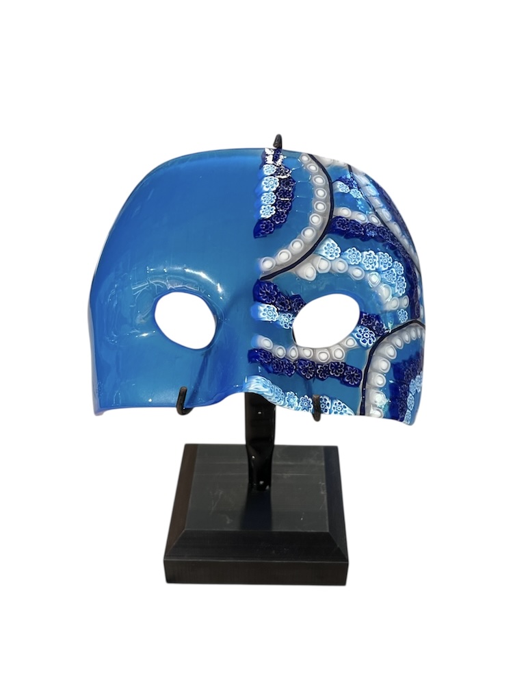 Maschera Bauta azzurra