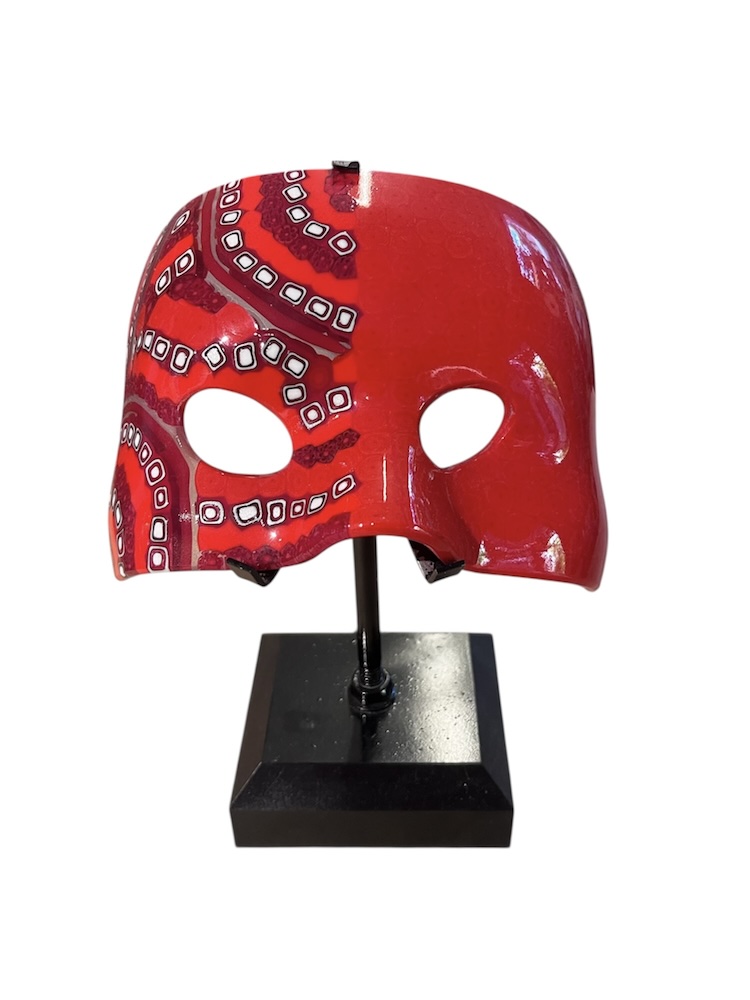 Maschera Bauta rossa