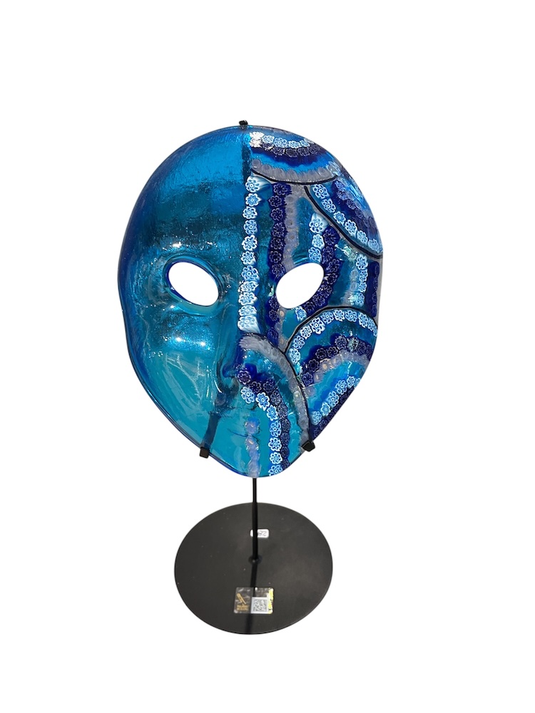 Sky blue Colombina mask