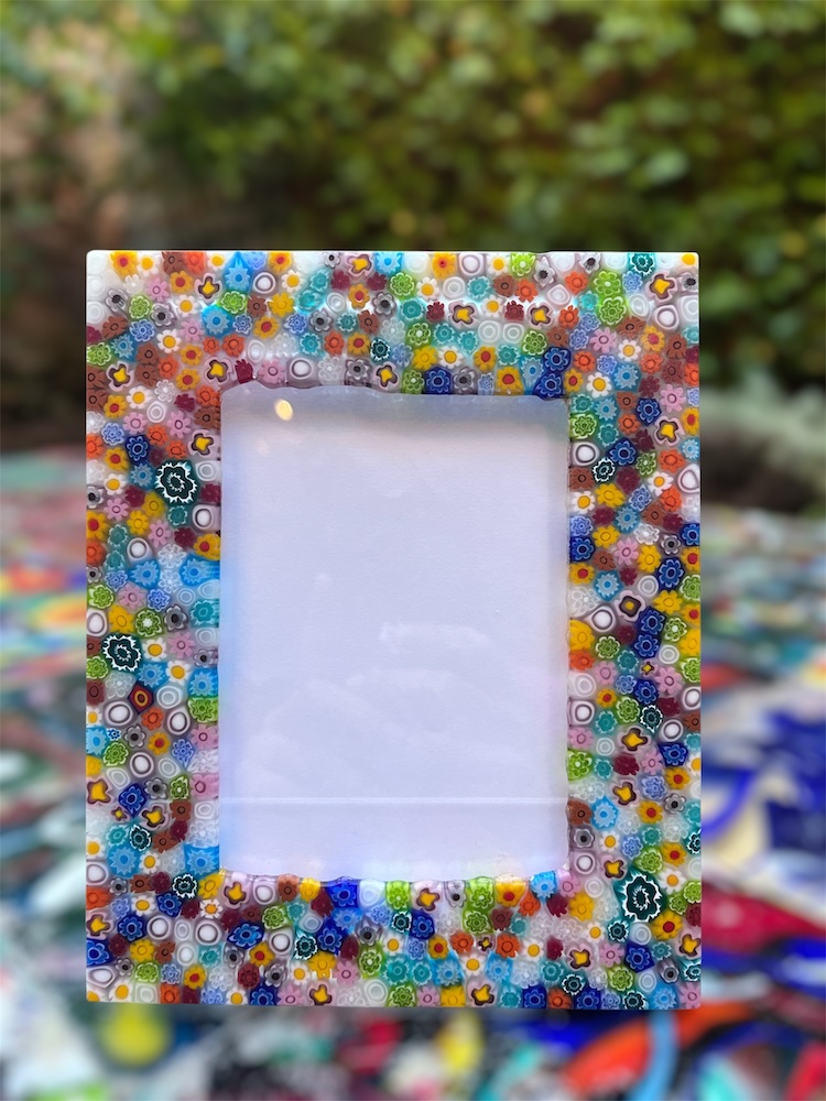 Glossy millefiori frame