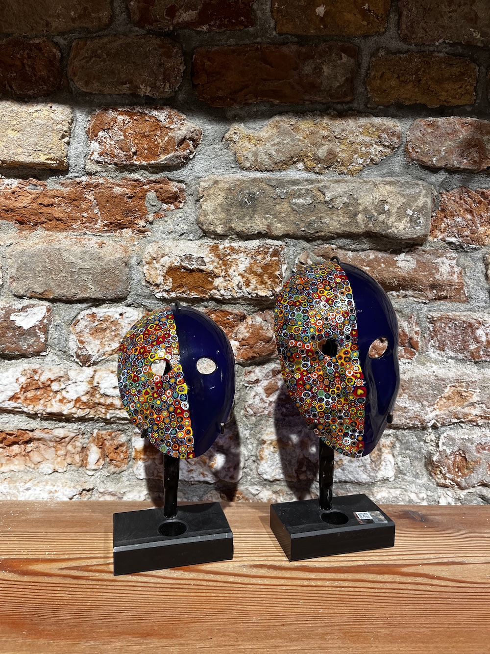 Blue millefiori Colombina mask