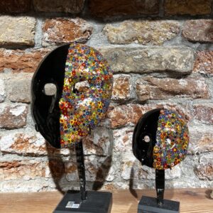 Black millefiori Colombina mask