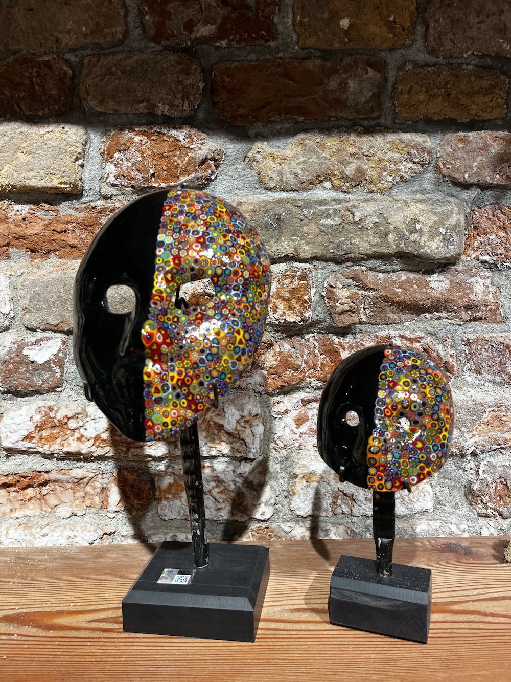 Black millefiori Colombina mask