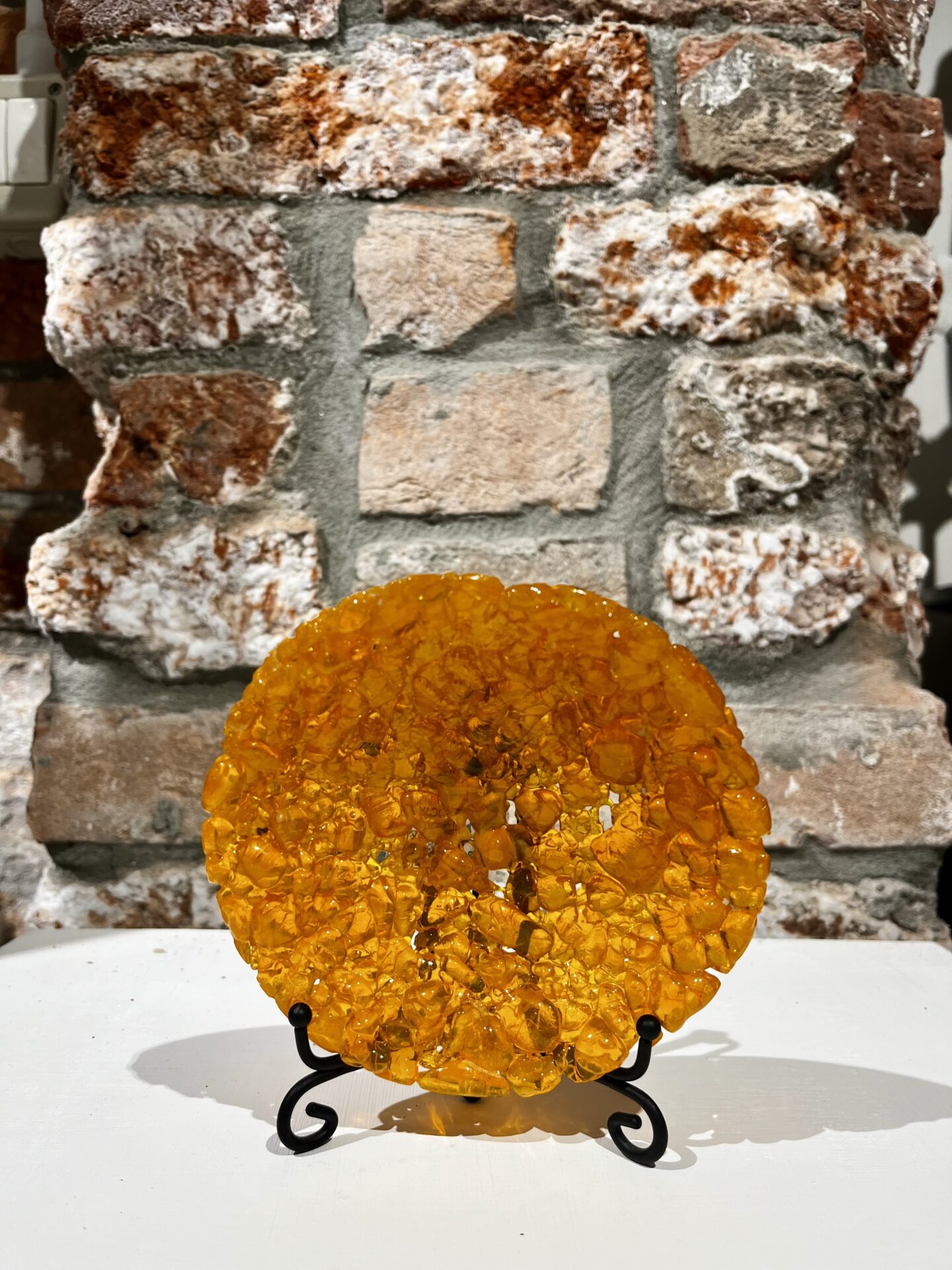 Orange granules Efesto plate